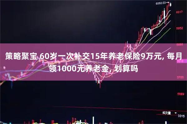 策略聚宝 60岁一次补交15年养老保险9万元, 每月领1000元养老金, 划算吗