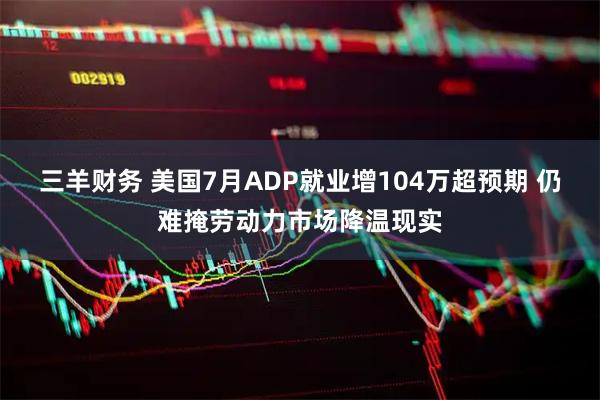 三羊财务 美国7月ADP就业增104万超预期 仍难掩劳动力市场降温现实